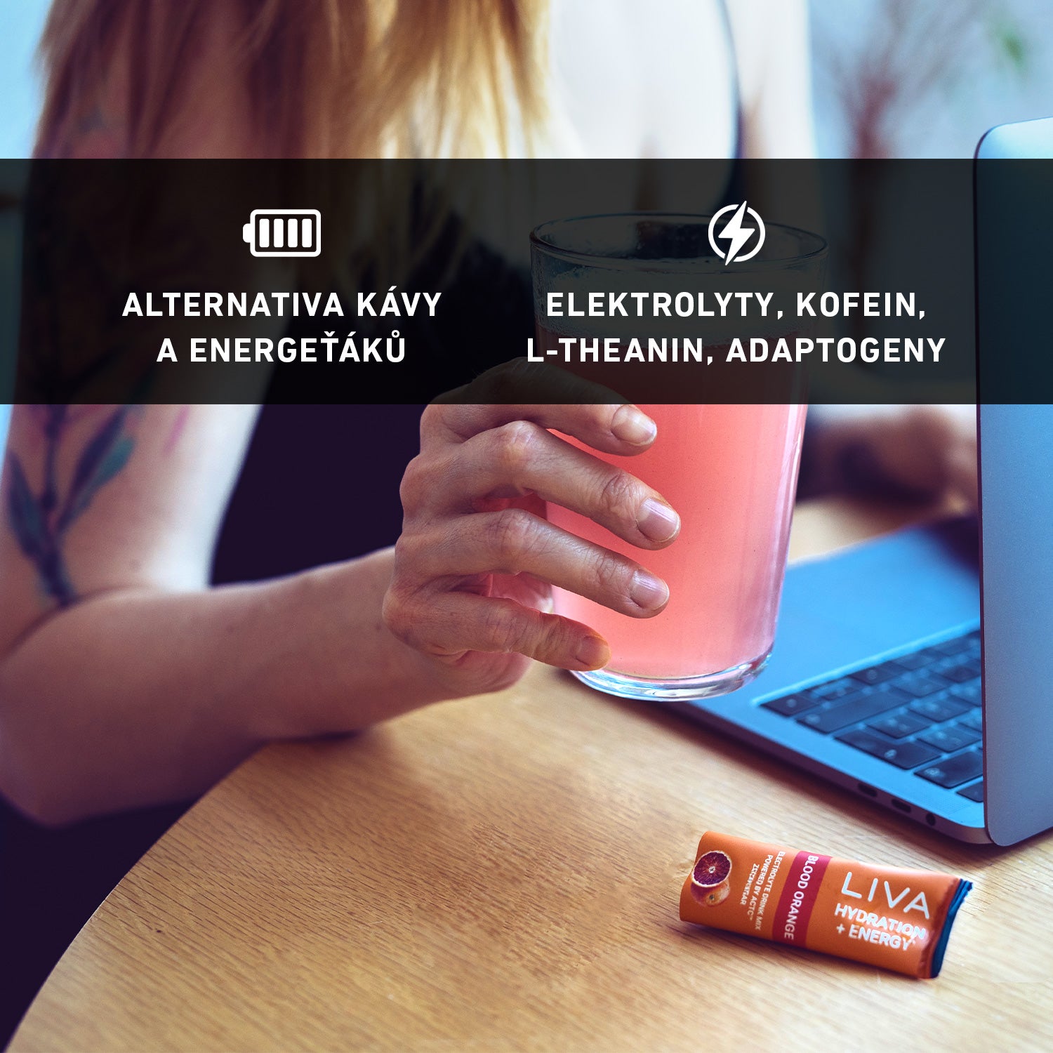 HYDRATION + ENERGY - Červený pomeranč