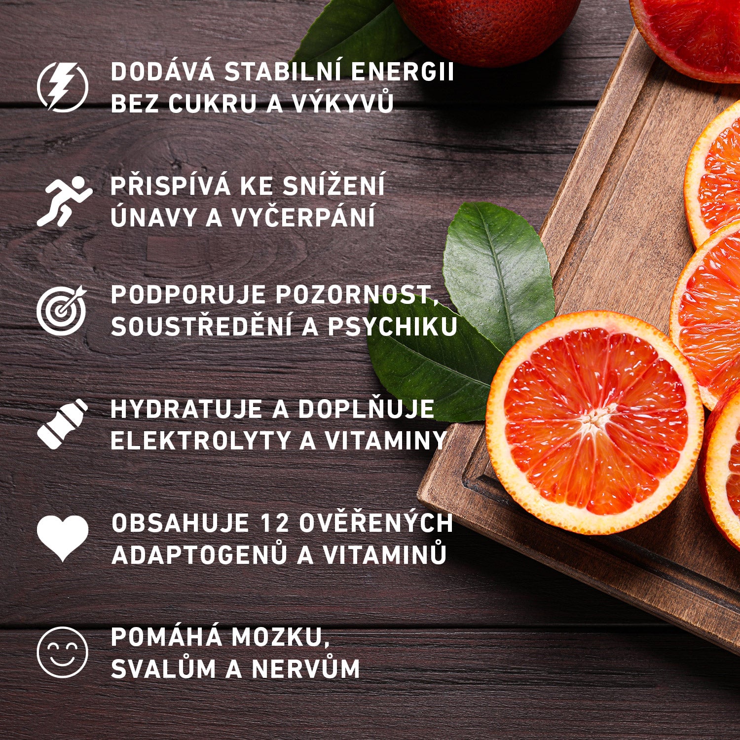 HYDRATION + ENERGY - Červený pomeranč